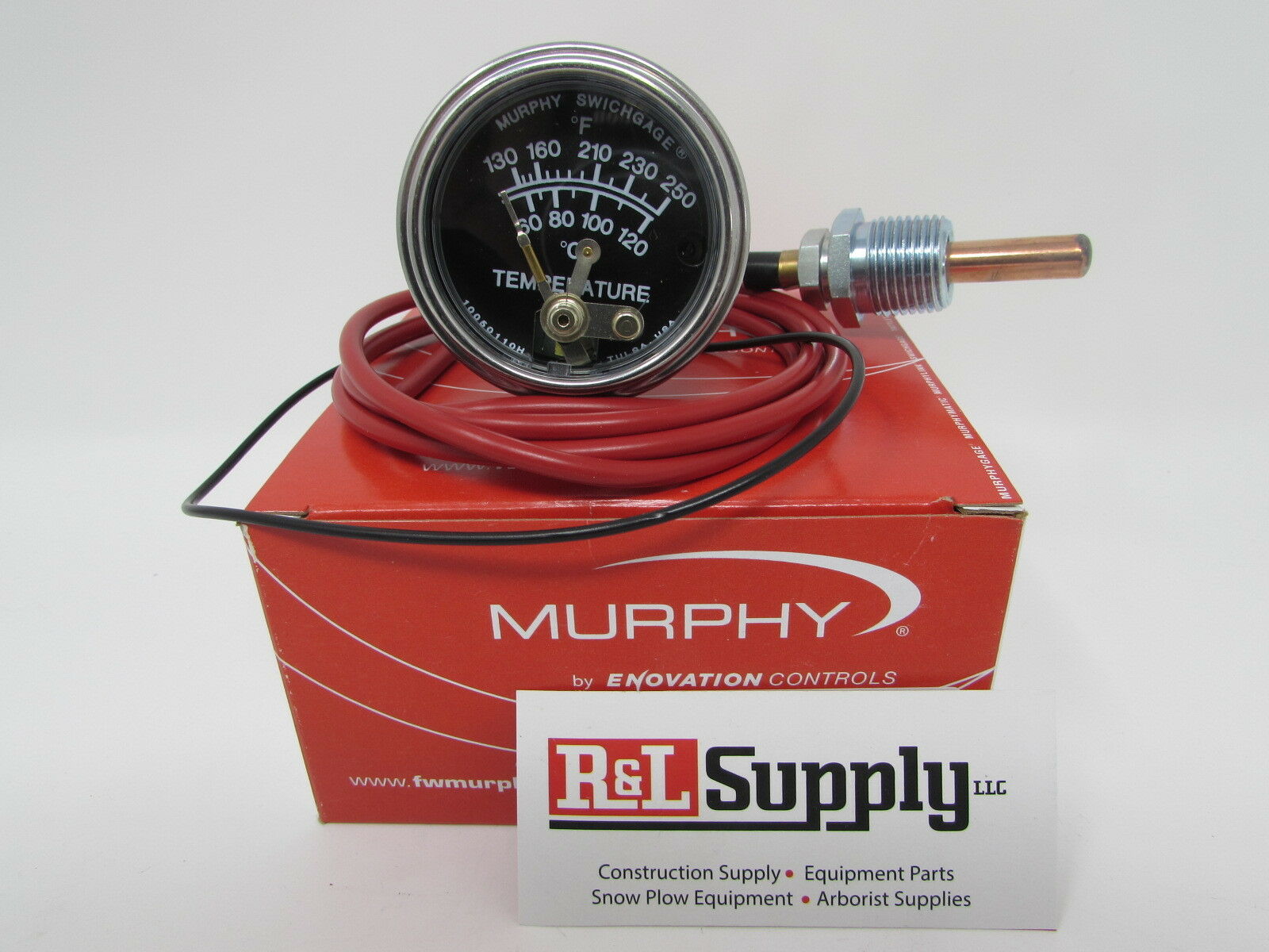 4ft Murphy 20t-250-4-1/2 250 Degree Temperature Gauge For Equipment & Chippers
