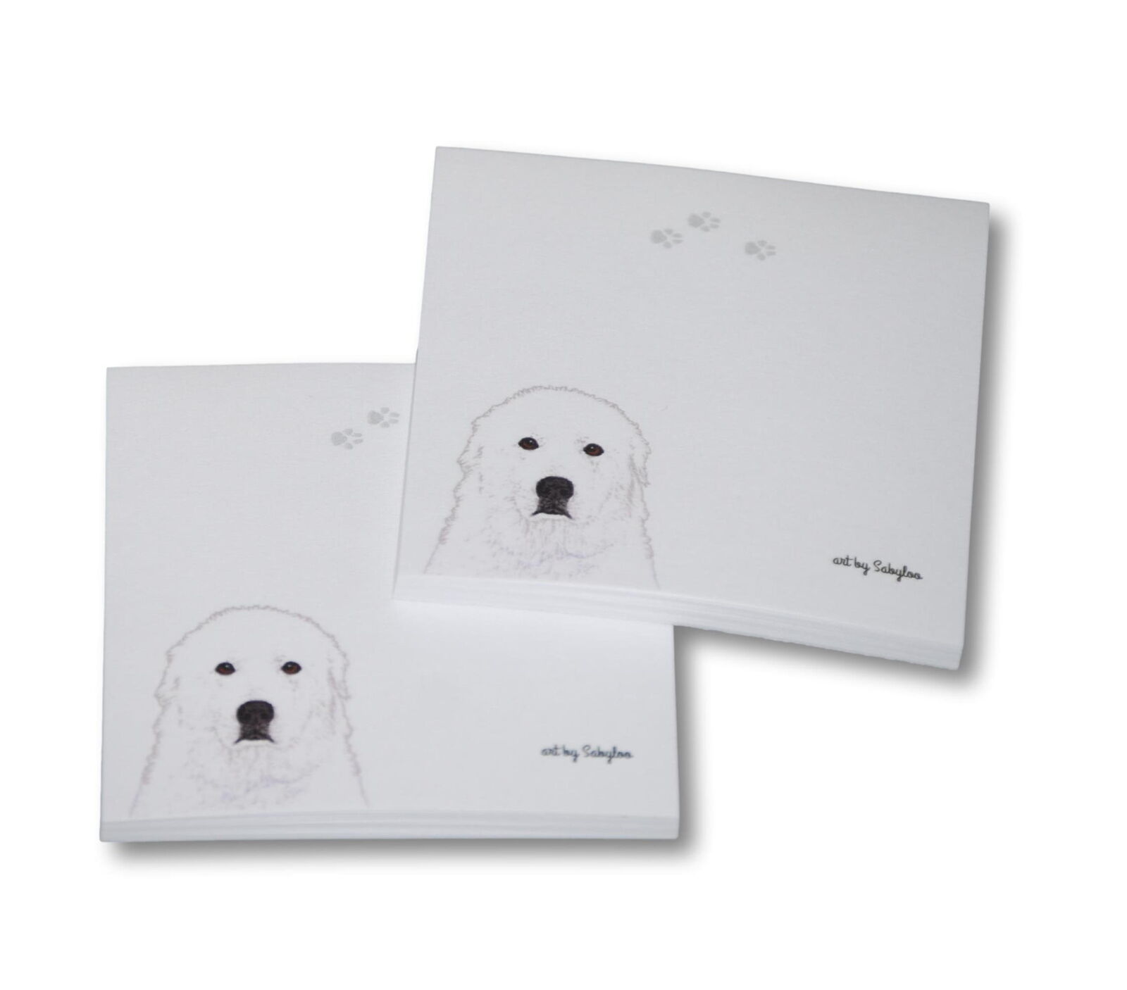 Great Pyrenees Sticky Notes Notepad - 100 Sheets