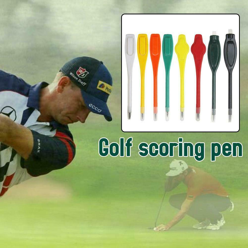 10pcs Golf Scoring Pen Pencil Accessories Competition With Eraser Easy To Carry