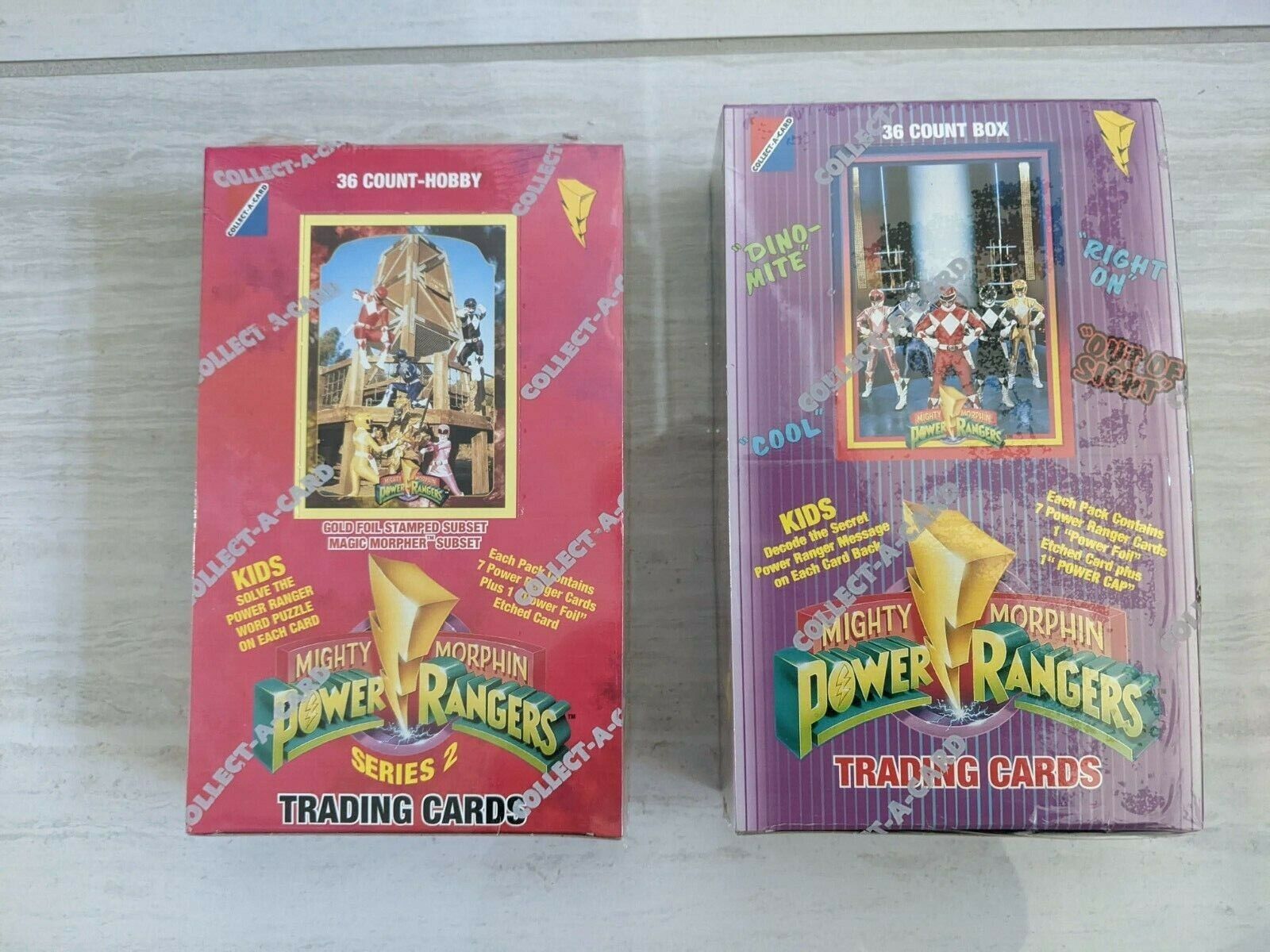 1994 Mighty Morphin Power Rangers Series 1 & Series 2 Boxes -new, Factory Sealed