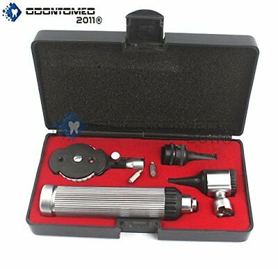 New Professional Physician Ophthalmoscope Otoscope Diagnostic Set + 2 Free Bulbs