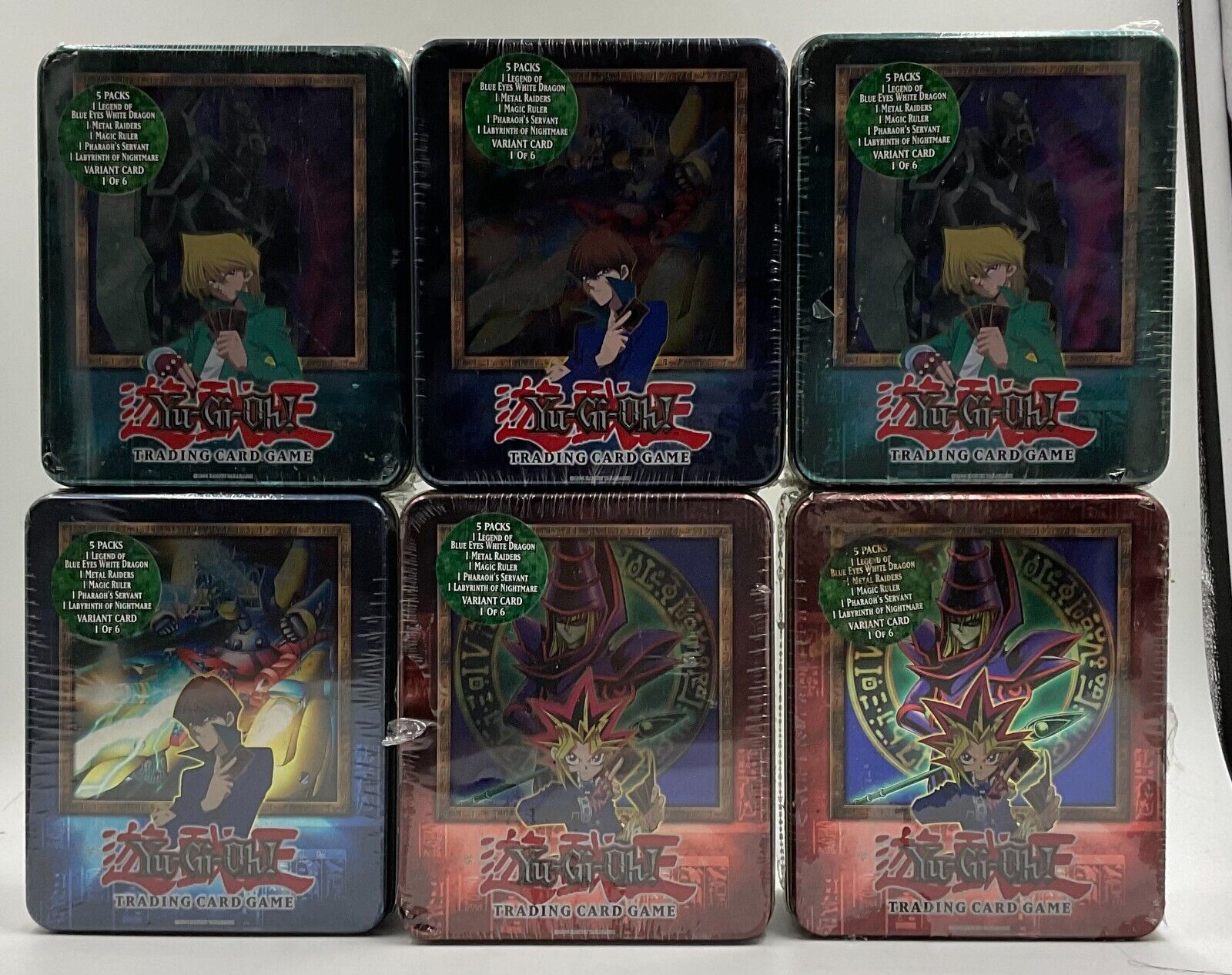 Lot Of (6) 2003 Upper Deck Yu-gi-oh Holiday Xyz Tins Sealed Unopened