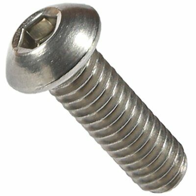 3/8-16 Button Head Socket Cap Screws Allen Hex Drive Stainless Steel 18-8 Qty 10