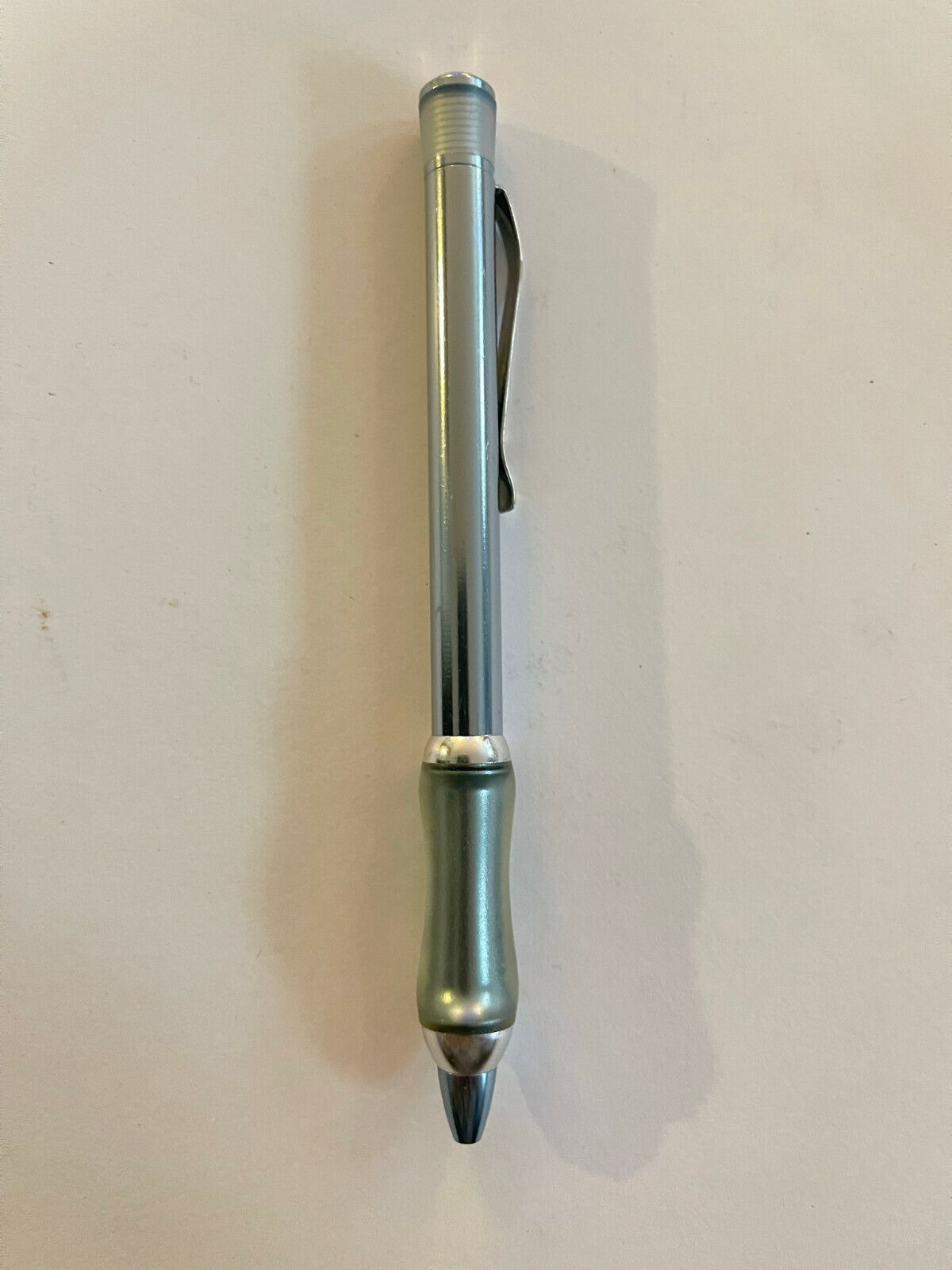 Sensa Ballpoint Pen Classic Silver Medium Point Black Ink Plasmium Gel Grip