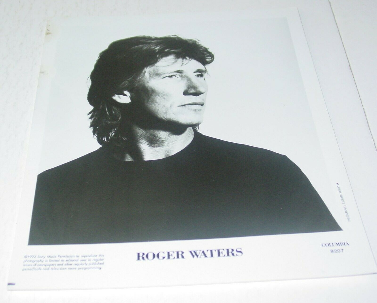 Roger Waters Vintage Original Press Photo Columbia Records Pink Floyd Rock Prog