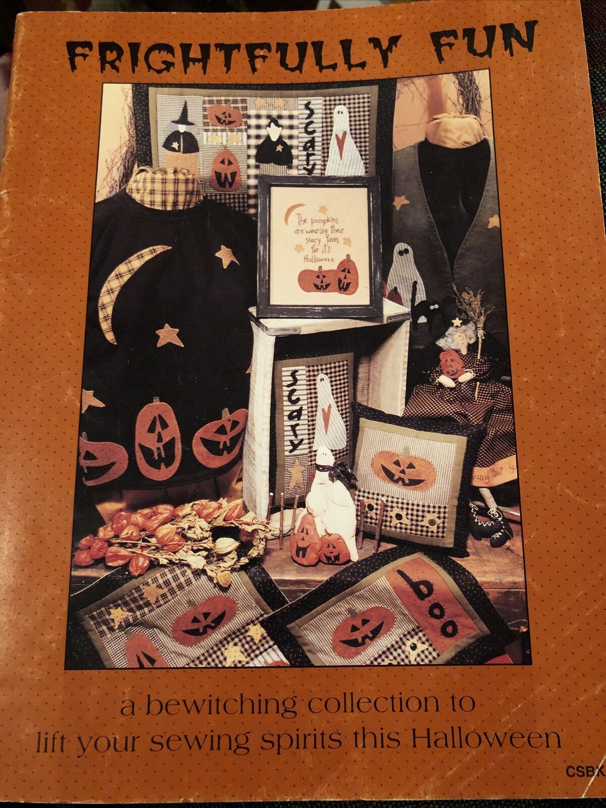 Country Stitches Frightfully Fun Halloween Applique Pattern Booklet Pumpkins 🎃