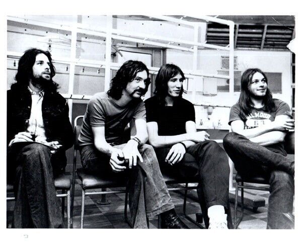 Pink Floyd Roger Waters Vintage 1970's Candid Backstage Band 8x10 Stamped Photo