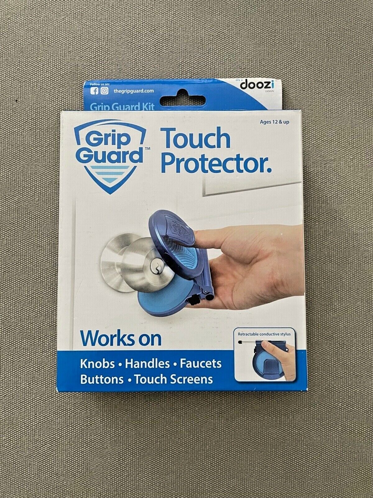 Grip Guard Touch Protector Reusable Sanitary Hand Protection  New In Box
