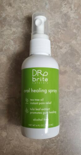 Dr Brite Alcohol Free Oral Healing Spray Tea Tree Oil, Post Dental Pain, 4 Fl Oz