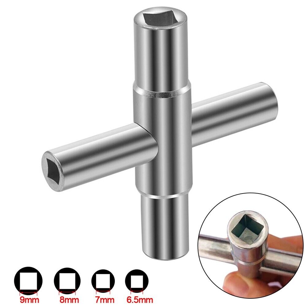 Mini 4 In 1 Universal Faucet Wrench Square Key Plumber Bathroom Wrench Socket