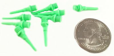 250 Green Micro Short Soft Dart Tips 2ba Tufflex Strong Point Plastic