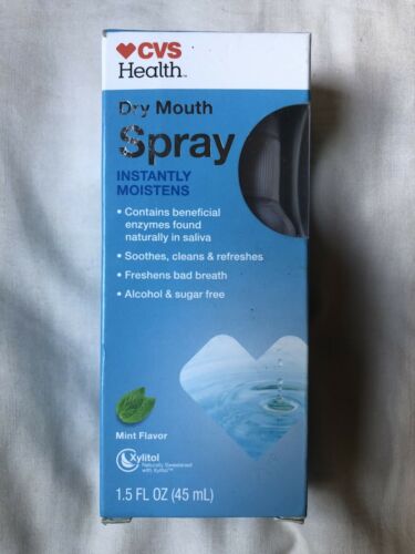 Cvs Health Dry Mouth Spray Mint Flavor Instantly Moistens 1.5 Oz Exp:03/22