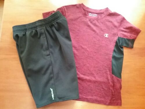 Head Shorts Black, Champion Athletic Shirt Red, 7/8, Lot