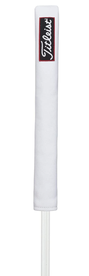 New - Titleist White & Black Collection White Leather Golf Alignment Stick Cover
