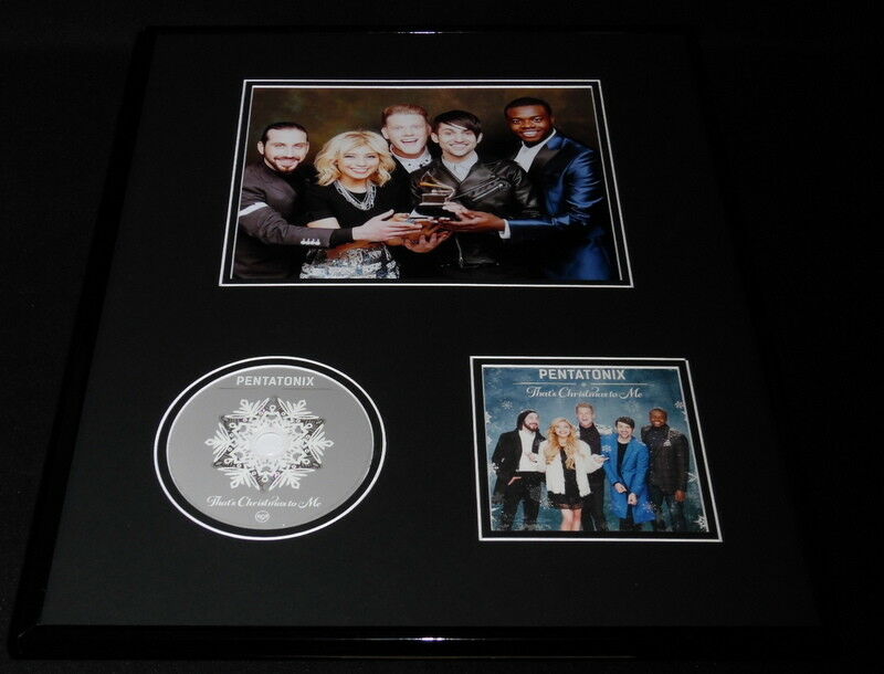 Pentatonix Group 16x20 Framed That's Christmas To Me Cd & Grammy Photo Display