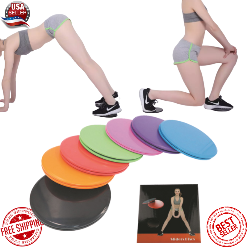 Gliding Discs Core Sliders Exercise Strength Stability Abdominal Glutes Slides