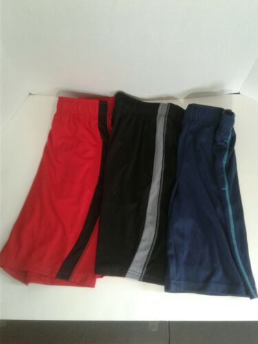 Tek Gear Set Of 3 Boys Athletic Shorts Size M 10 / 12 Black Red Blue