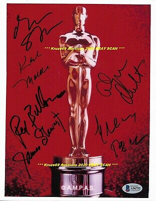 Academy Awards Winners Oscar 8x10 Photo Auto Signed By 6~peck~stewart + Beckett