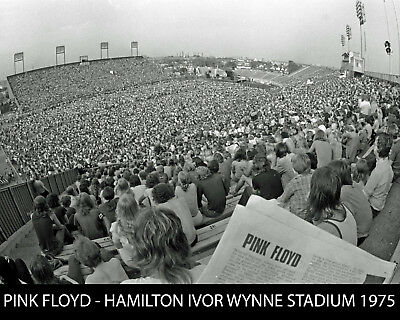 Pink Floyd - 1975 Ivor Wynne Stadium (hamilton Canada), 8x10 B&w Photo