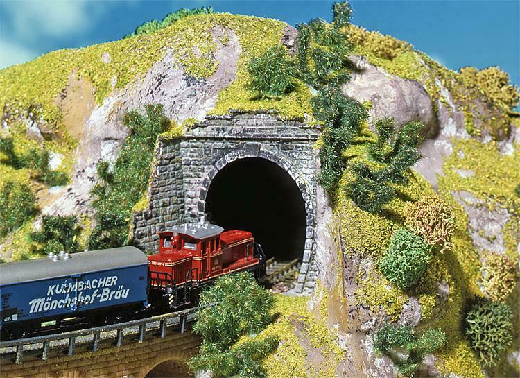 Faller 2934 Z Scale 1 & 2 Track Tunnel Portals (2 Pair)