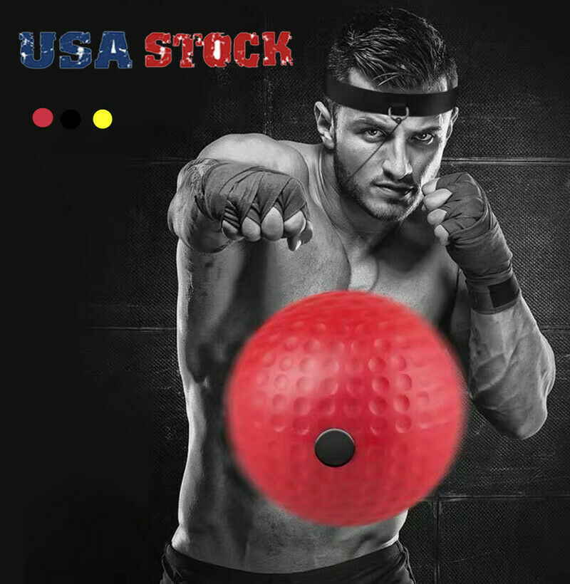 1/3 Kit Boxing Punch Exercise Fight Ball Head Band Reflex Speed Combat Training