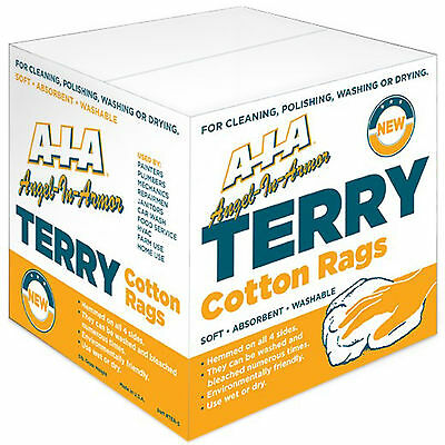 5 Lb. Box  Cotton Terry Cloth Cleaning Towels / Wiping Cloths / Rags 16x19