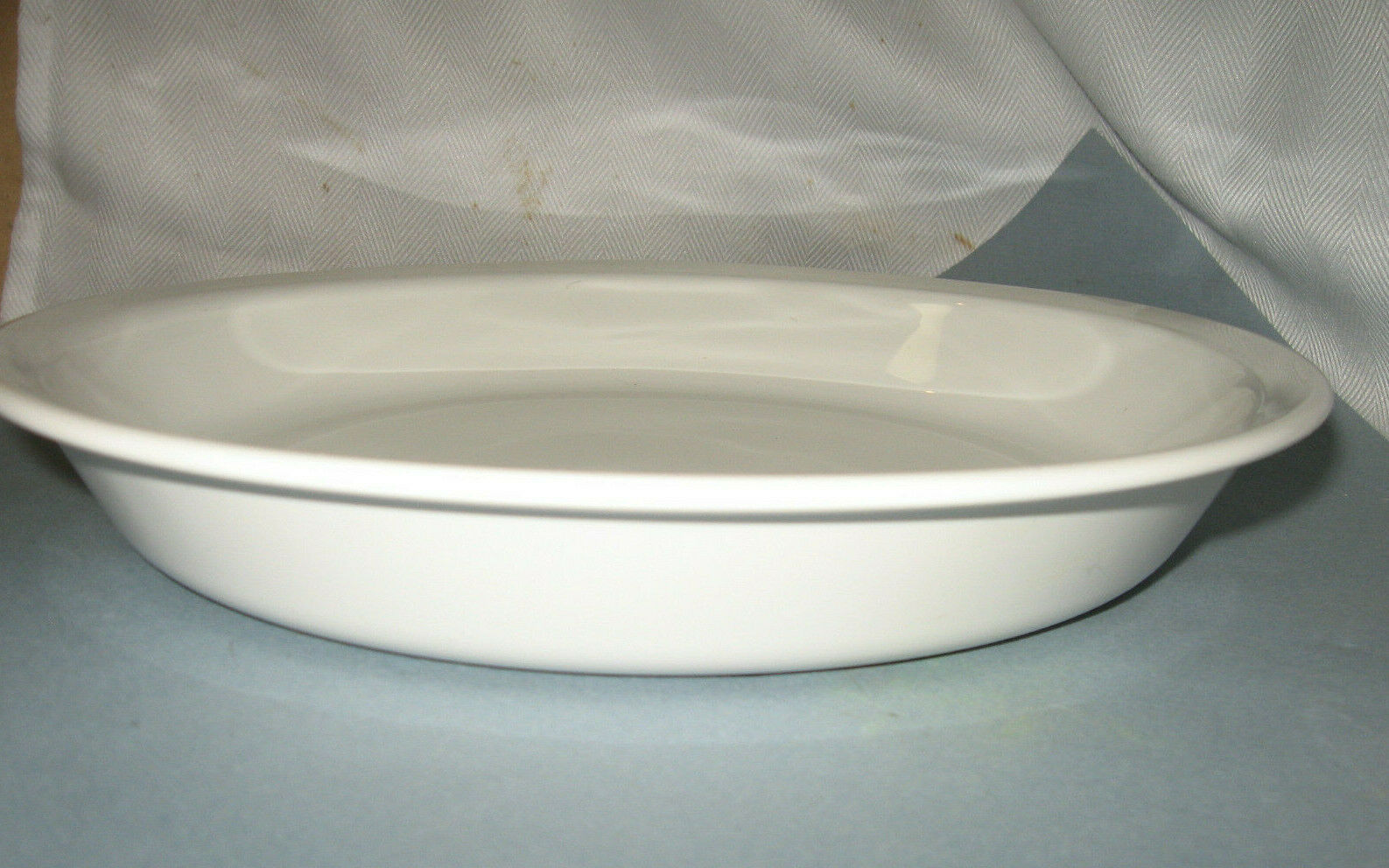 White Corning Ware 9" X 1/4" Pie Plate #309 Usa Range, Oven, Microwave