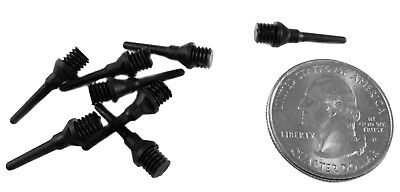 250 Black Micro Short Soft Dart Tips 2ba Tufflex Strong Point Plastic Wholesale