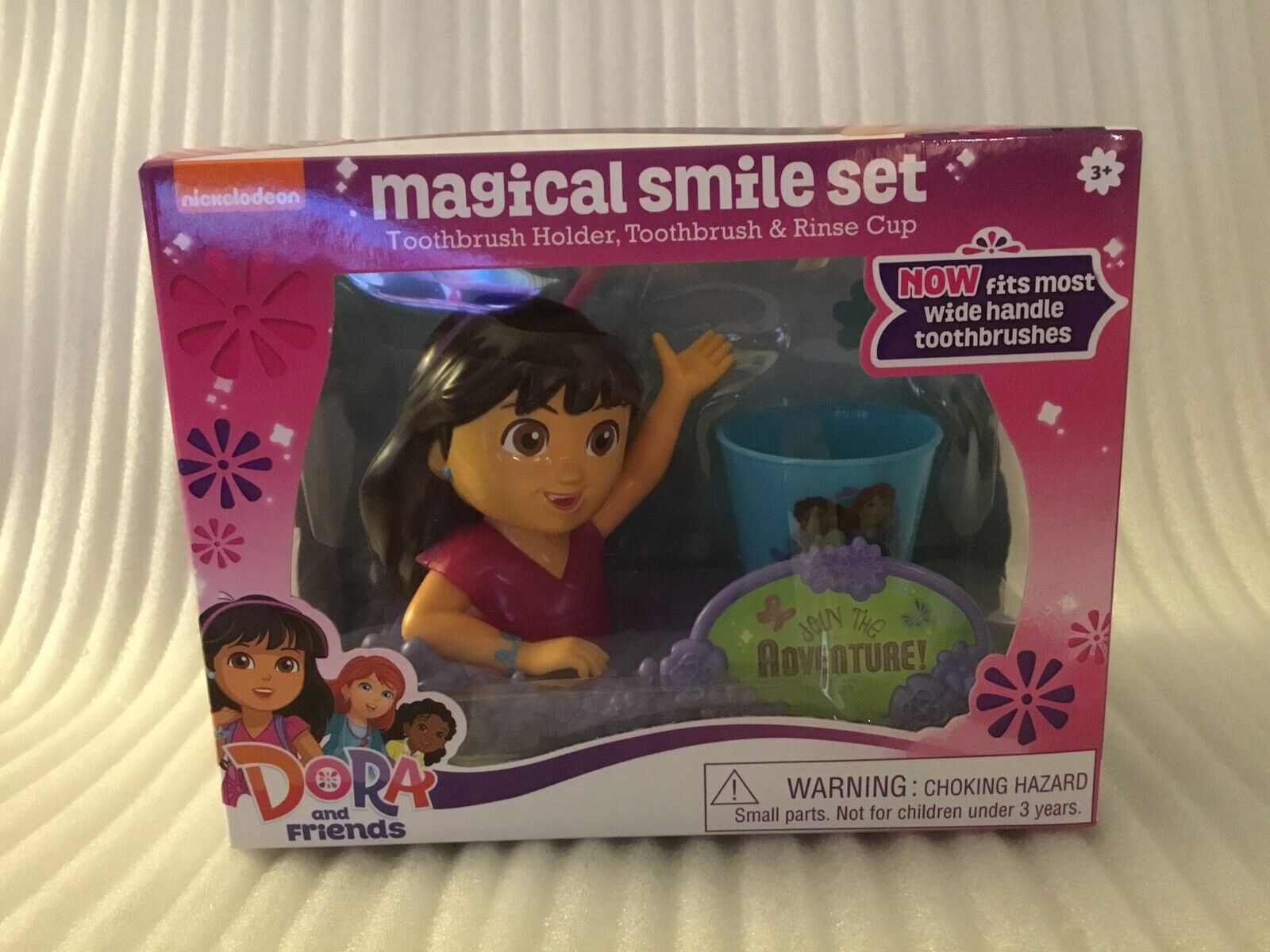 3 Pc Nickelodeon Dora & Friends Magical Smile Set(toothbrush, Holder & Cup) *new