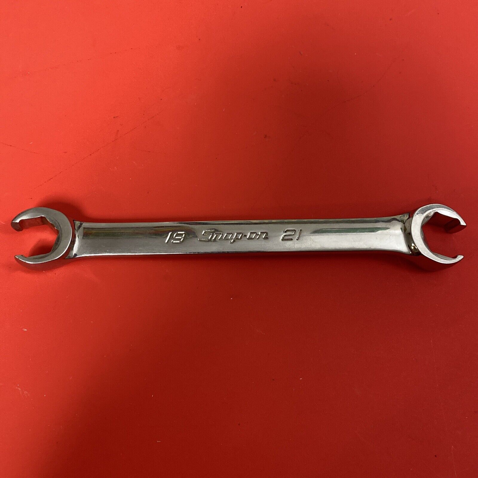 Snap-on Tools 19 X 21 Mm Flare Nut Line Double End Wrench 6 Point - Usa - Metric