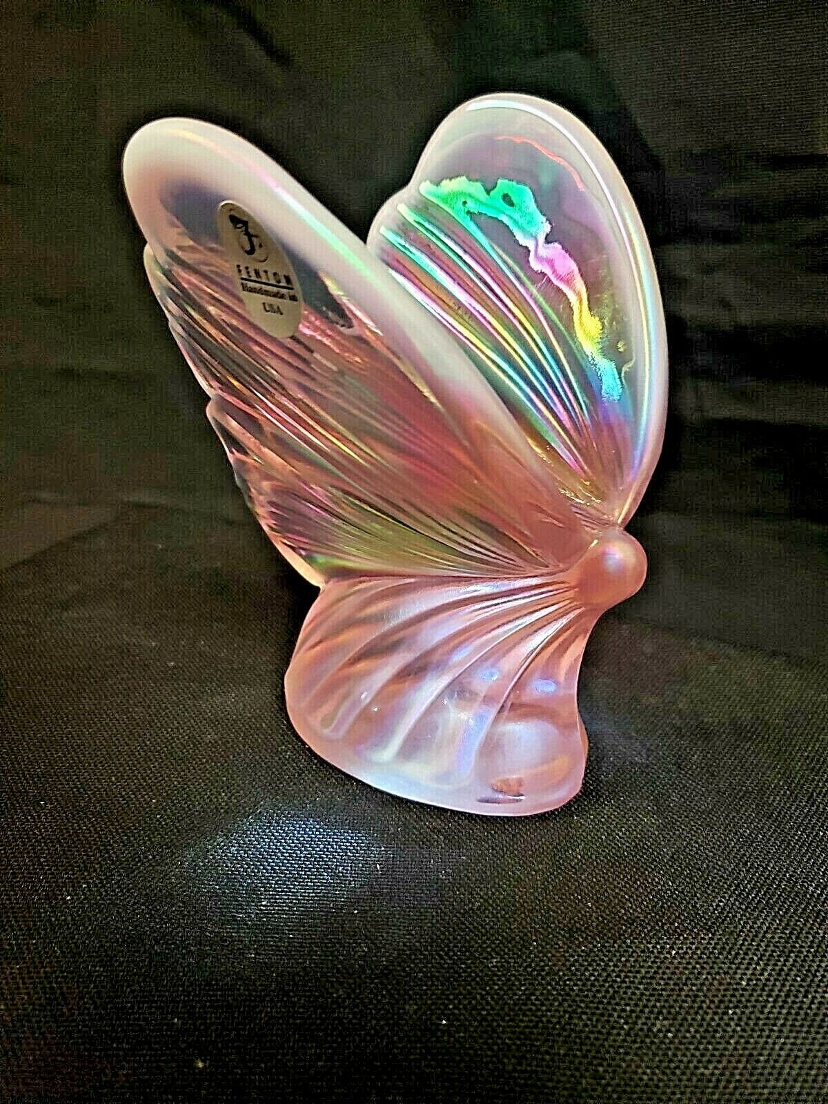 Fenton Opalescent Iridescent Butterfly ( Very Nice Piece)