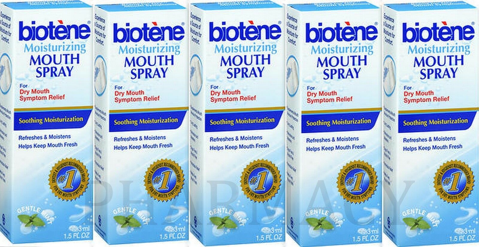 Biotene Spray Moisturizing Mouth Spray 1.5 Oz ( 5 Bottles ) New Look!