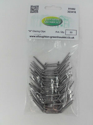 50 Thick Stainless Steel W Greenhouse Glazing Clips Elite Uk Wire Glass Fixings