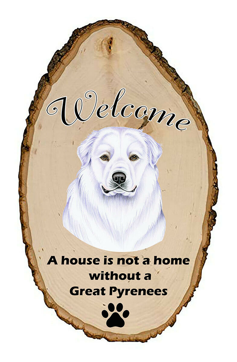 Outdoor Welcome Sign (tp) - Great Pyrenees 94146