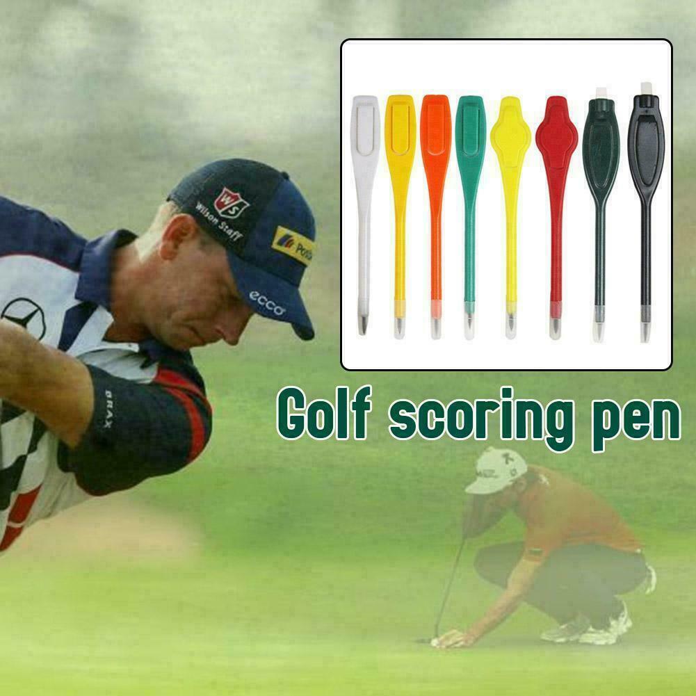 10pcs Golf Scoring Pen Pencil Accessories Competition Eraser With Easy To J4q2
