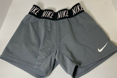 Nike Dri-fit Gray And Black Athletic Shorts Size Medium