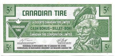 Canadian Tire 2007 🌎💶💶 5 Cent Coupon (s29-b07) 💶💶🌎 Mint