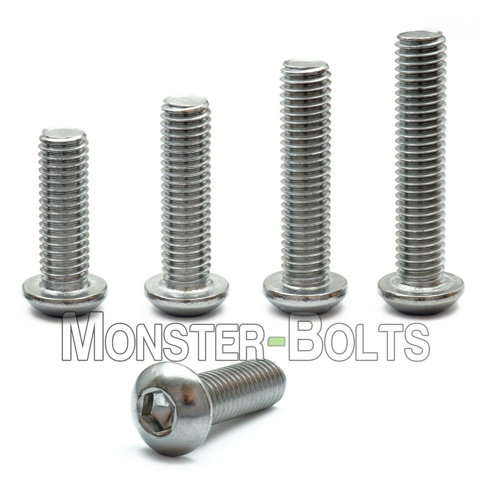 M6 Stainless Steel Button Head Socket Cap Screws A2, Metric Iso 7380 1.0 Coarse