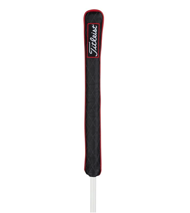 New - Titleist Jet Black Collection Black Leather Golf Alignment Stick Cover