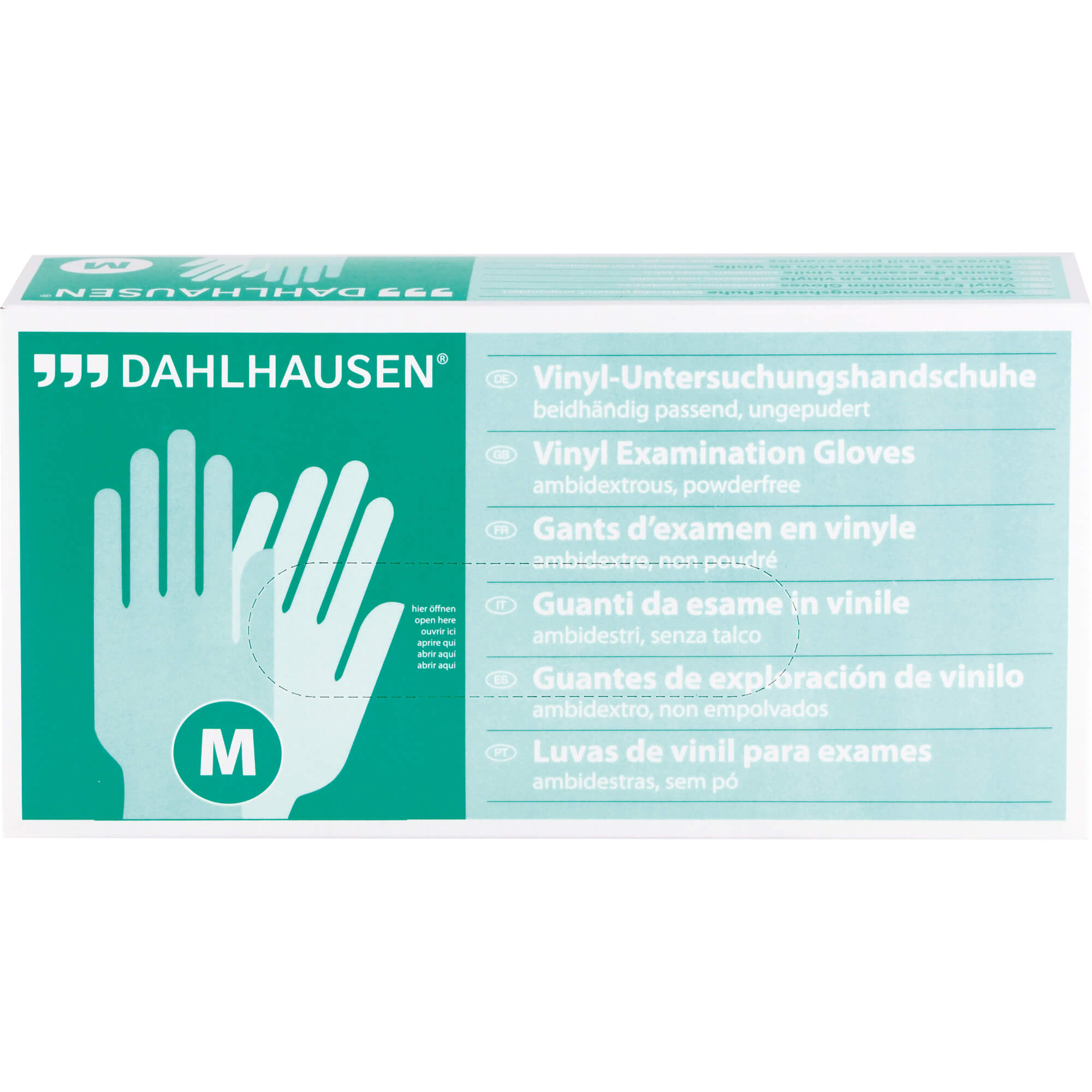 Dahlhausen Vinyl Gloves Size M Powder-free, 100 St Gloves 7485673