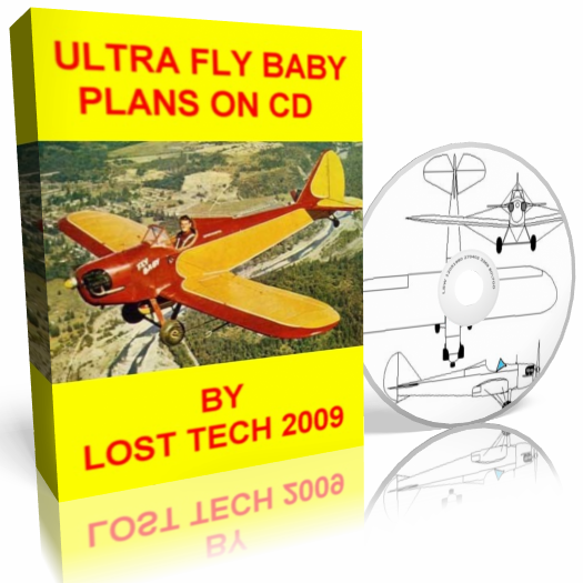 Classic Airplane Ultra Fly Baby Aircraft Plans On Cd Plus Extras