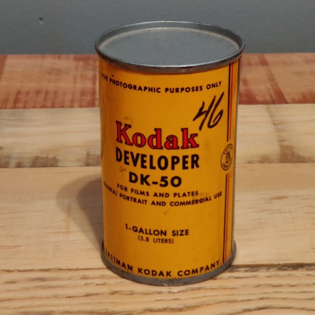 Kodak Vintage Dk-50 Unopened Kodak Developer,  Each Can Makes 1 Gallon.