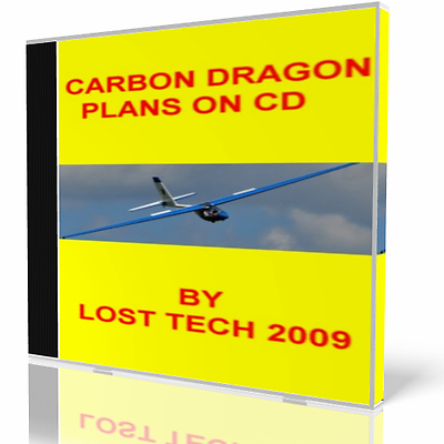 Build Ultralight Carbon Dragon Foot Launched Sailplane Plans On Cd