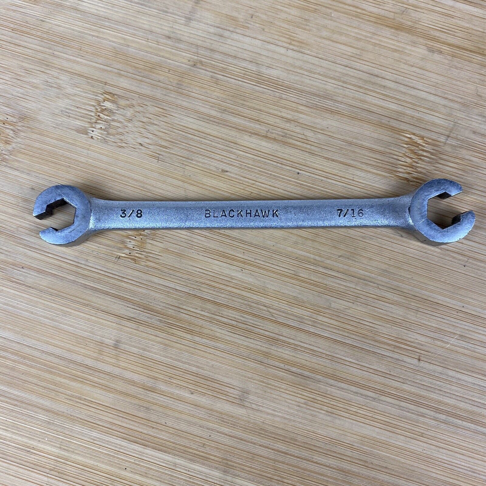 Blackhawk Tools 3/8 X 7/16 Flare Nut Line Double End Wrench 6 Point Usa Zw-1214