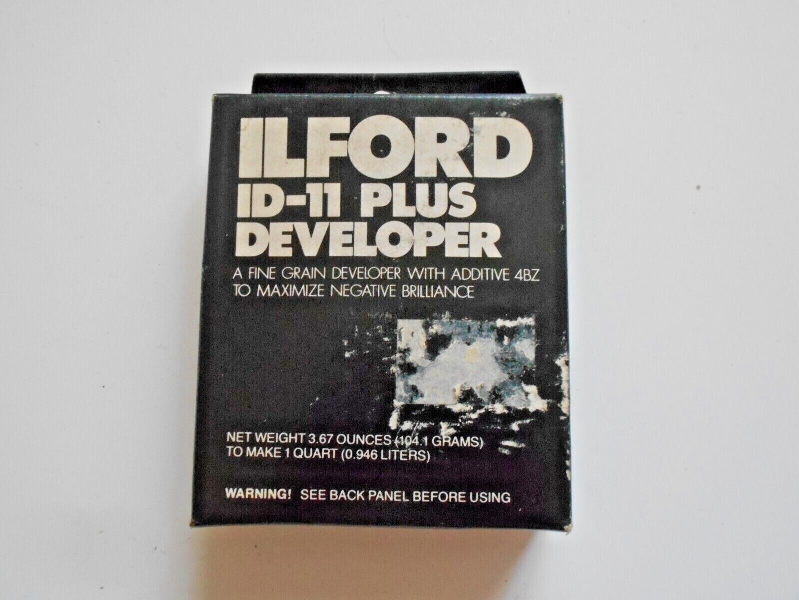 Vintage Ilford Id-11 Plus Developer Net Weight 3.67 Oz.