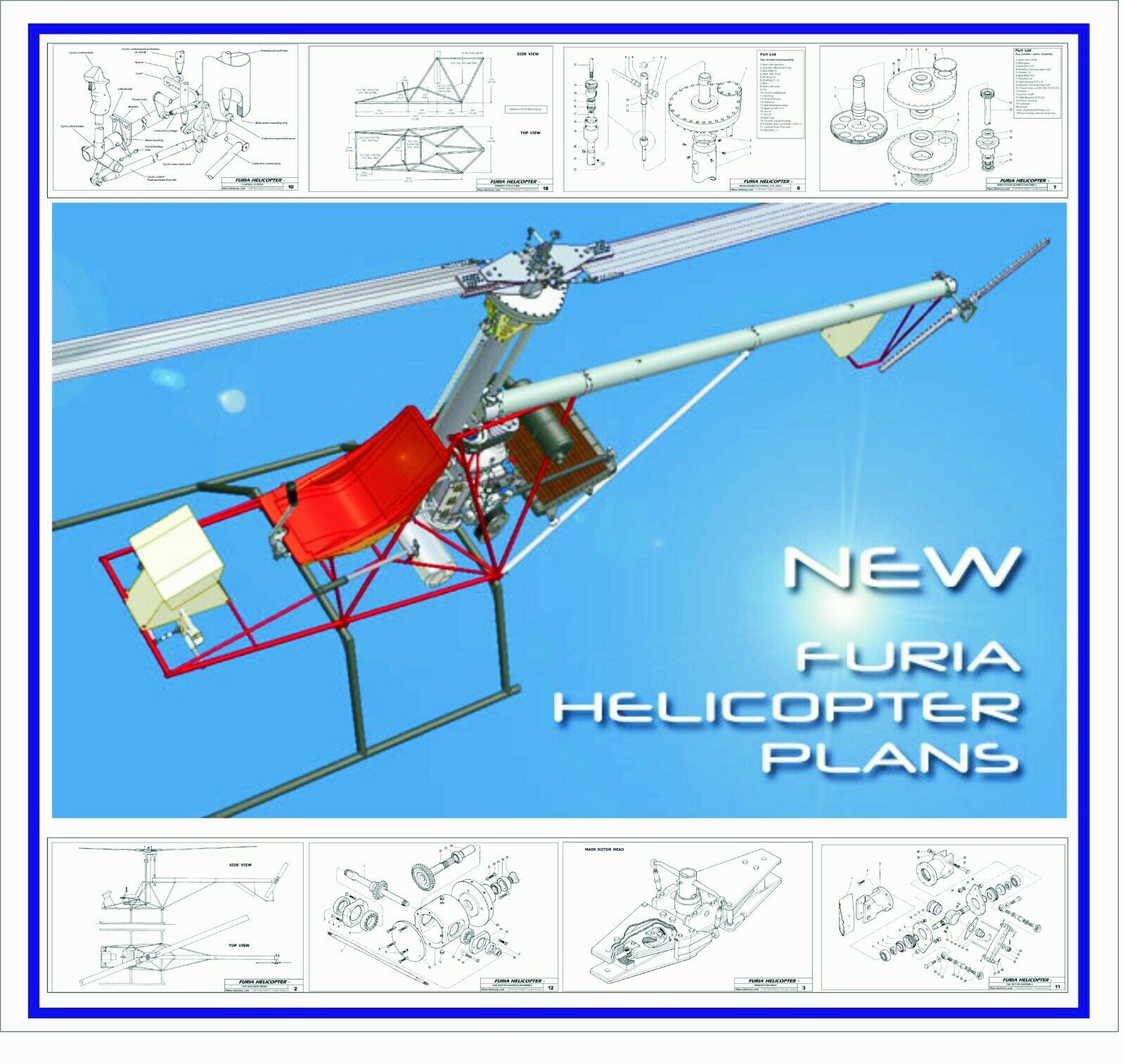 Helicopter Furia. Plane