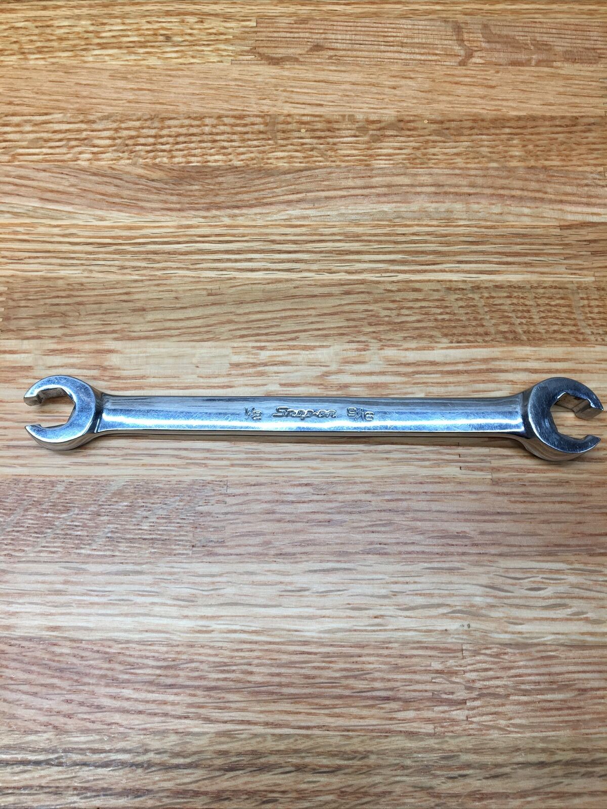 Snap-on Tools 1/2 X 9/16 Flare Nut Line Double End Wrench 6 Point Usa Rxfs1618a