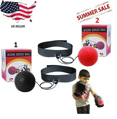 Boxing Reflex Ball Train At Home Equipment Gym Exercise Fight Bundle New Fun Mma
