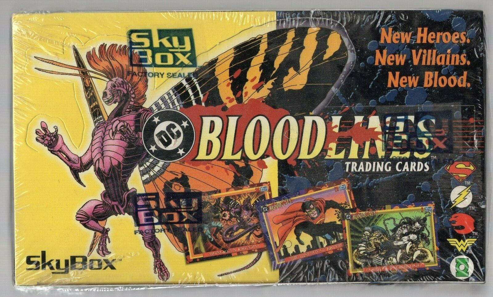 Dc Comics Bloodlines Trading Cards Factory Sealed Box 1993 Skybox 36 Packs