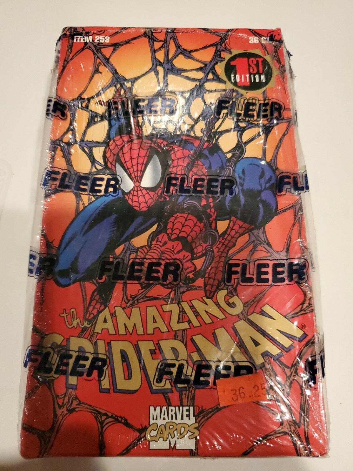 New 1994 Fleer Marvel The Amazing Spider-man 1st Edition Factory Sealed Box 36ct